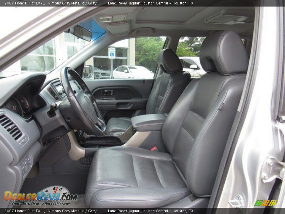 2007 Honda Pilot EX-L Nimbus Gray Metallic / Gray Photo #14