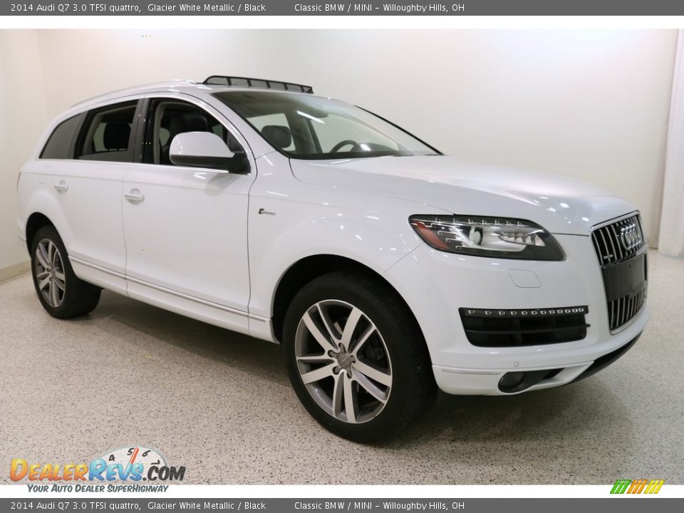 2014 Audi Q7 3.0 TFSI quattro Glacier White Metallic / Black Photo #1