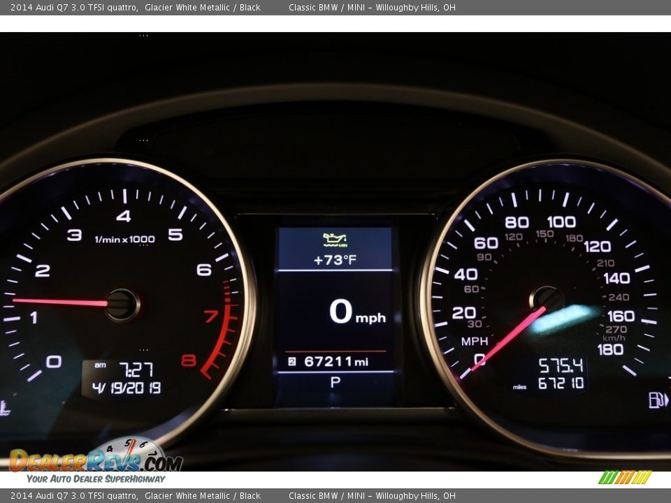 2014 Audi Q7 3.0 TFSI quattro Glacier White Metallic / Black Photo #8