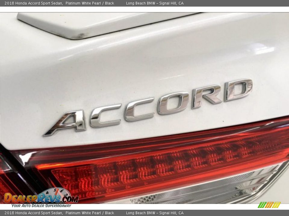 2018 Honda Accord Sport Sedan Platinum White Pearl / Black Photo #7