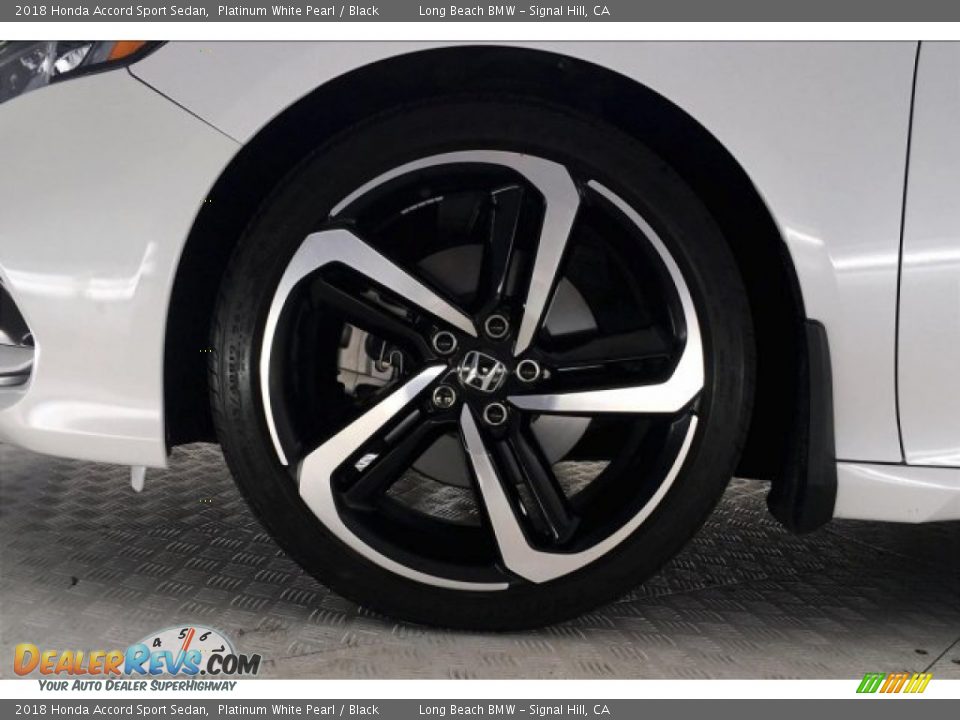 2018 Honda Accord Sport Sedan Platinum White Pearl / Black Photo #8