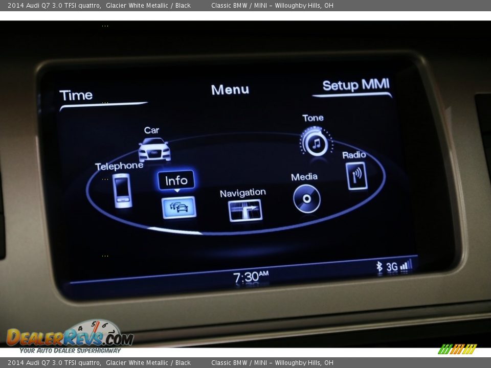 2014 Audi Q7 3.0 TFSI quattro Glacier White Metallic / Black Photo #14