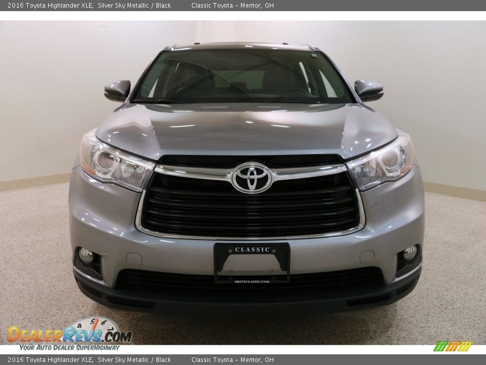 2016 Toyota Highlander XLE Silver Sky Metallic / Black Photo #2