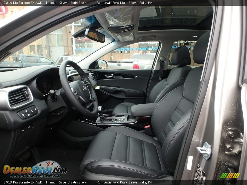 Satin Black Interior - 2019 Kia Sorento SX AWD Photo #11