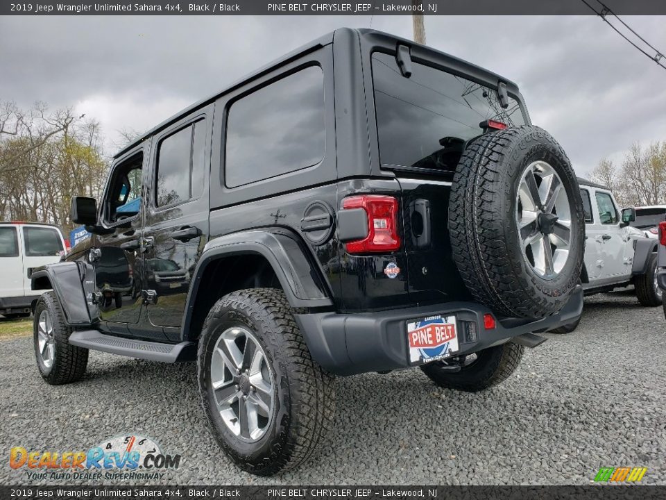 2019 Jeep Wrangler Unlimited Sahara 4x4 Black / Black Photo #4