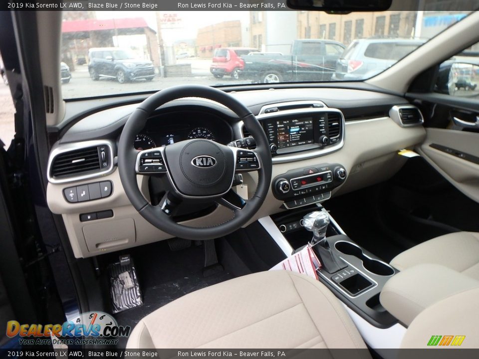 2019 Kia Sorento LX AWD Blaze Blue / Stone Beige Photo #13