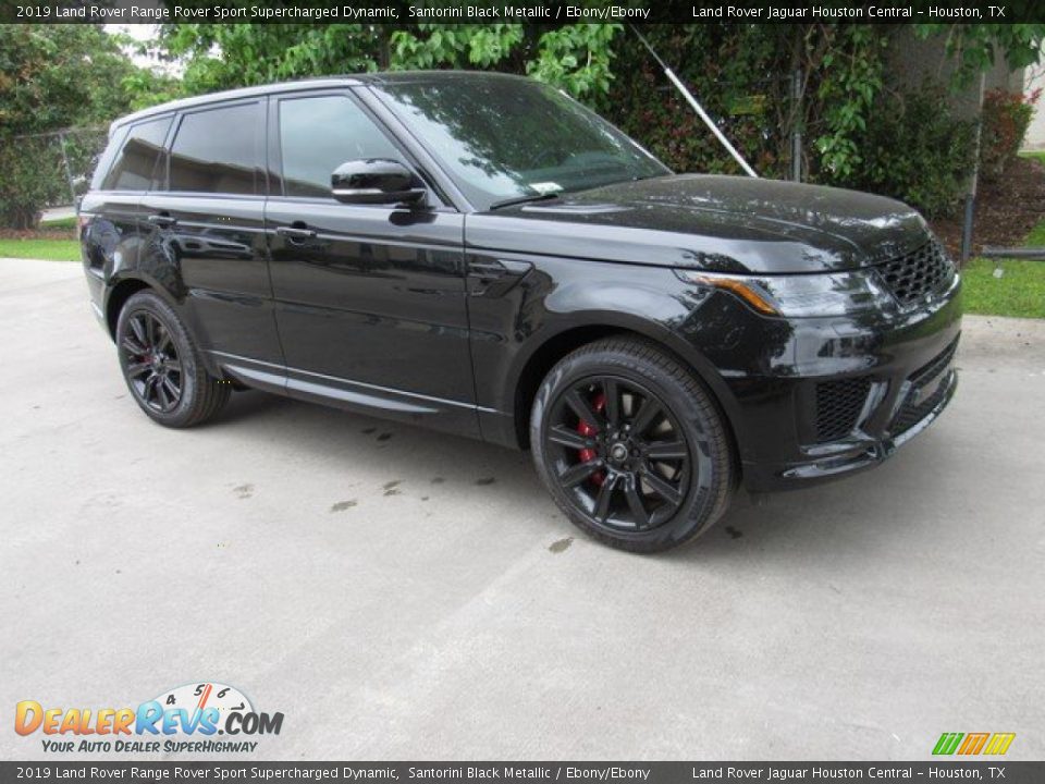 2019 Land Rover Range Rover Sport Supercharged Dynamic Santorini Black Metallic / Ebony/Ebony Photo #1