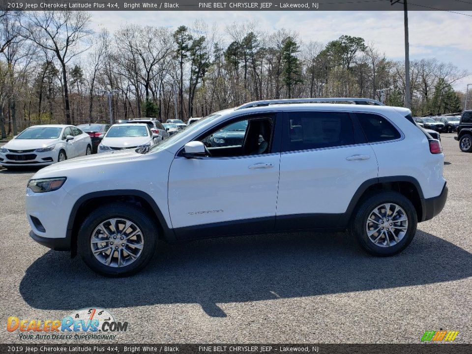 2019 Jeep Cherokee Latitude Plus 4x4 Bright White / Black Photo #3