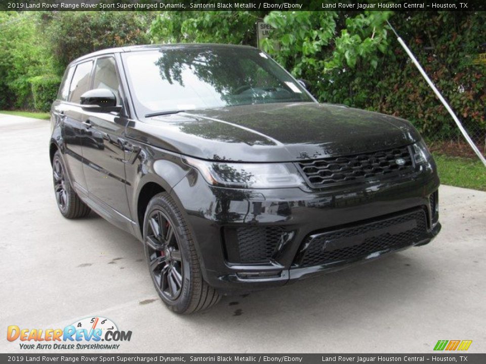 2019 Land Rover Range Rover Sport Supercharged Dynamic Santorini Black Metallic / Ebony/Ebony Photo #2