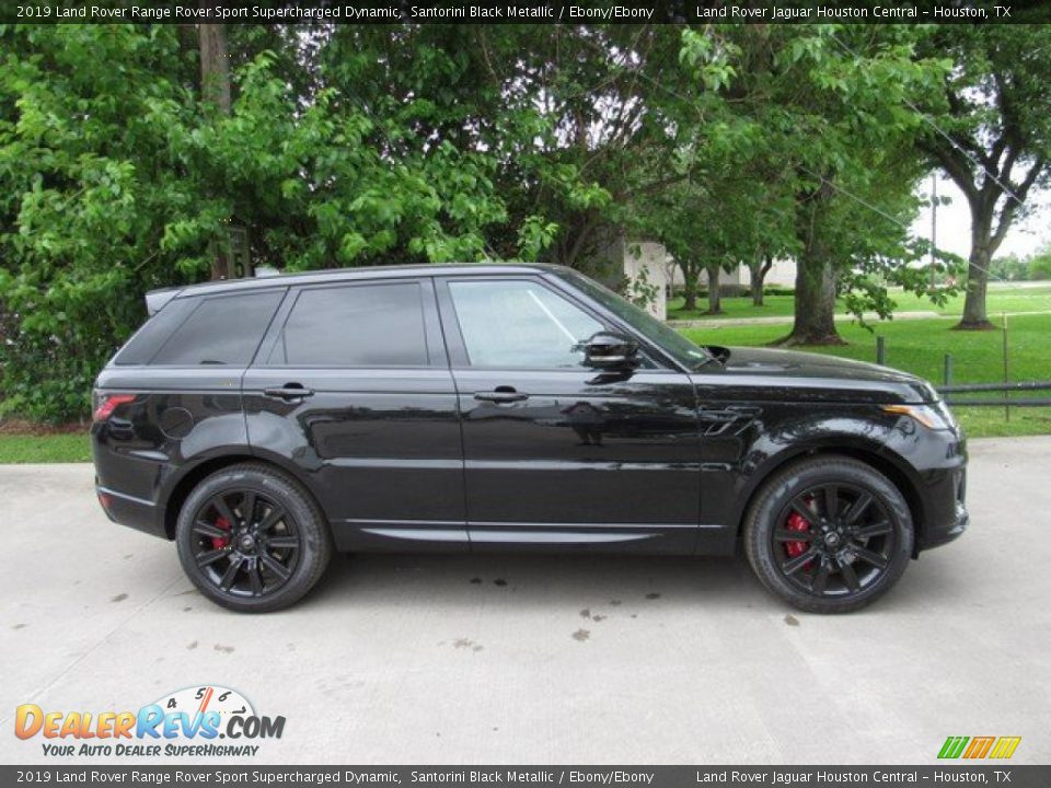 2019 Land Rover Range Rover Sport Supercharged Dynamic Santorini Black Metallic / Ebony/Ebony Photo #6