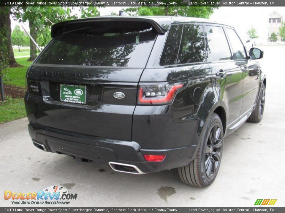 2019 Land Rover Range Rover Sport Supercharged Dynamic Santorini Black Metallic / Ebony/Ebony Photo #7