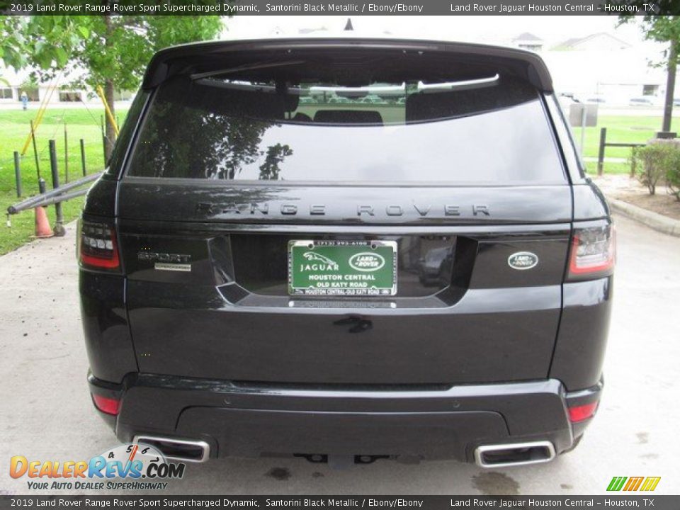 2019 Land Rover Range Rover Sport Supercharged Dynamic Santorini Black Metallic / Ebony/Ebony Photo #8