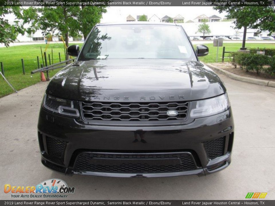 2019 Land Rover Range Rover Sport Supercharged Dynamic Santorini Black Metallic / Ebony/Ebony Photo #9