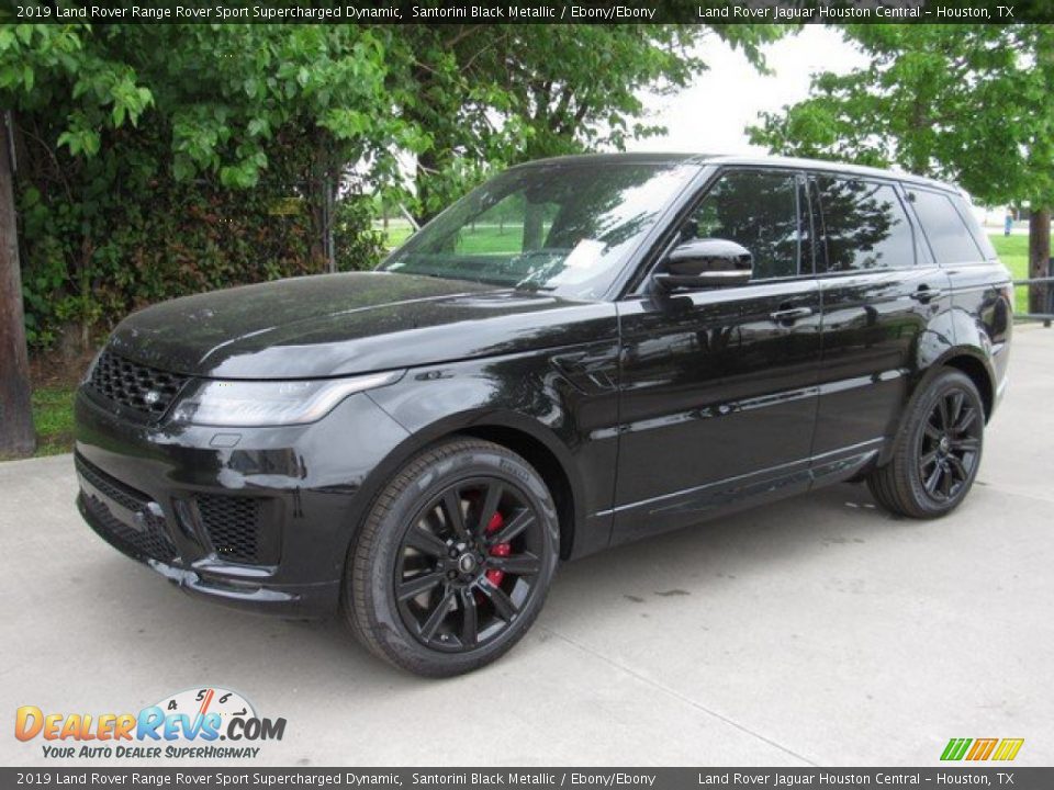 2019 Land Rover Range Rover Sport Supercharged Dynamic Santorini Black Metallic / Ebony/Ebony Photo #10