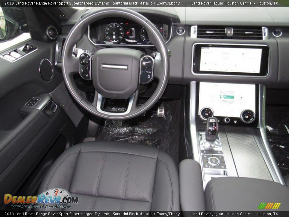 2019 Land Rover Range Rover Sport Supercharged Dynamic Santorini Black Metallic / Ebony/Ebony Photo #14