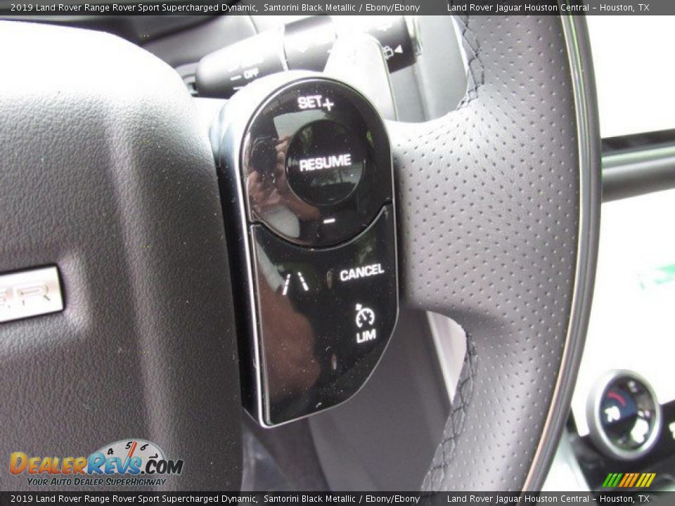 2019 Land Rover Range Rover Sport Supercharged Dynamic Santorini Black Metallic / Ebony/Ebony Photo #28