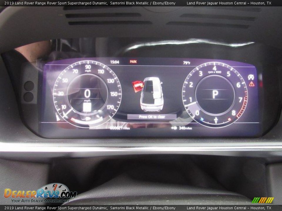 2019 Land Rover Range Rover Sport Supercharged Dynamic Santorini Black Metallic / Ebony/Ebony Photo #29