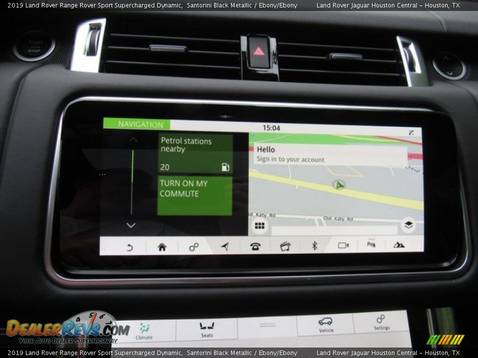 2019 Land Rover Range Rover Sport Supercharged Dynamic Santorini Black Metallic / Ebony/Ebony Photo #33