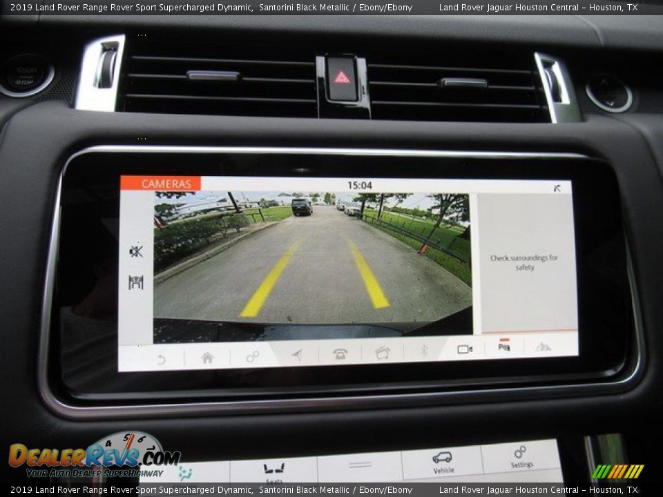 2019 Land Rover Range Rover Sport Supercharged Dynamic Santorini Black Metallic / Ebony/Ebony Photo #34
