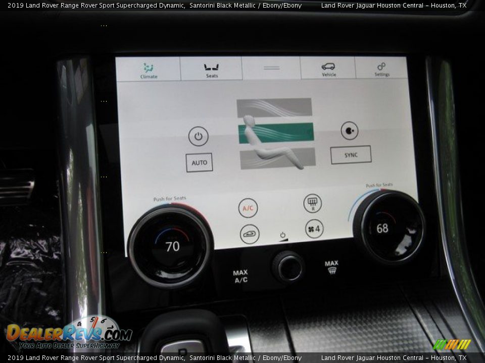2019 Land Rover Range Rover Sport Supercharged Dynamic Santorini Black Metallic / Ebony/Ebony Photo #35