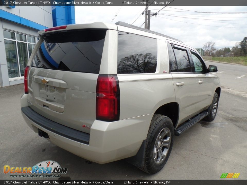 2017 Chevrolet Tahoe LT 4WD Champagne Silver Metallic / Cocoa/Dune Photo #5