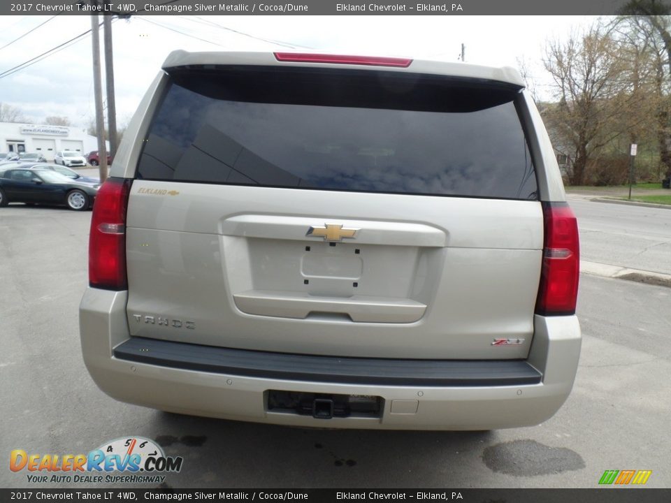 2017 Chevrolet Tahoe LT 4WD Champagne Silver Metallic / Cocoa/Dune Photo #6