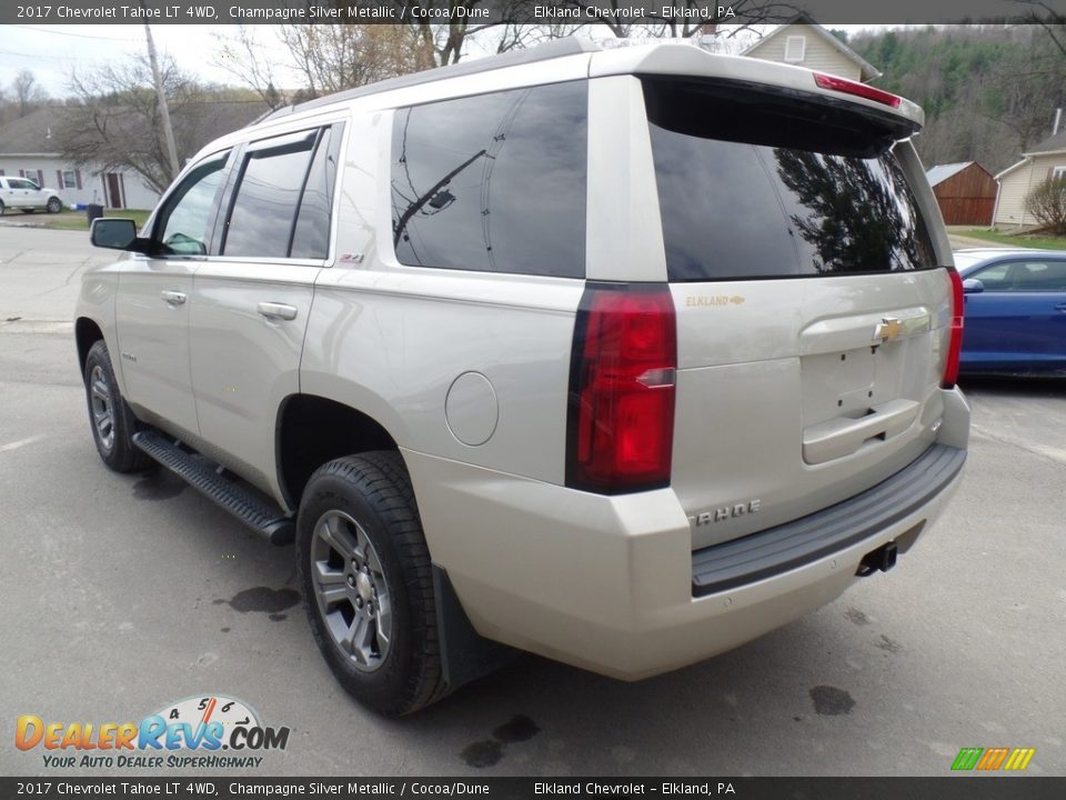 2017 Chevrolet Tahoe LT 4WD Champagne Silver Metallic / Cocoa/Dune Photo #7