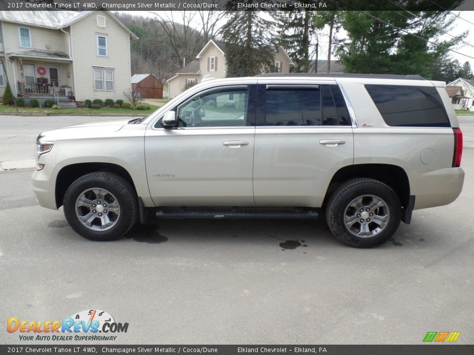 2017 Chevrolet Tahoe LT 4WD Champagne Silver Metallic / Cocoa/Dune Photo #8