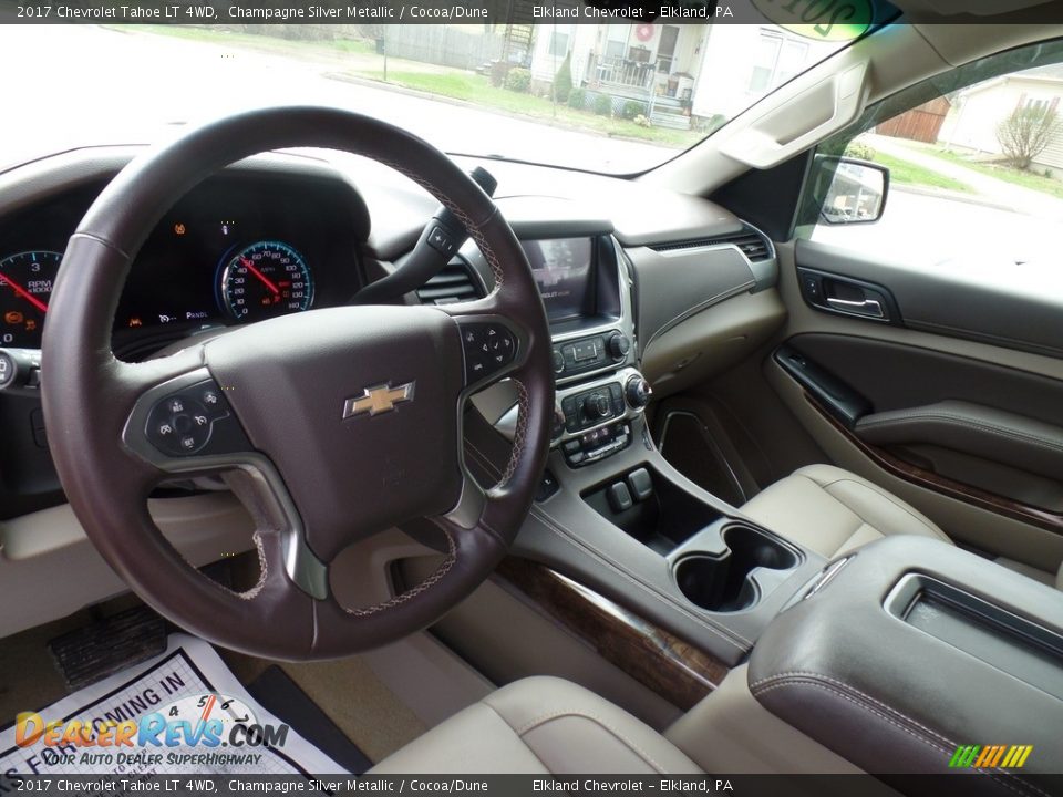 2017 Chevrolet Tahoe LT 4WD Champagne Silver Metallic / Cocoa/Dune Photo #20