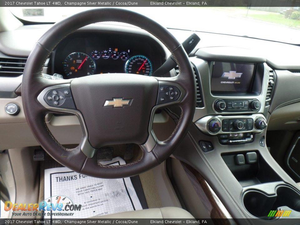 2017 Chevrolet Tahoe LT 4WD Champagne Silver Metallic / Cocoa/Dune Photo #21