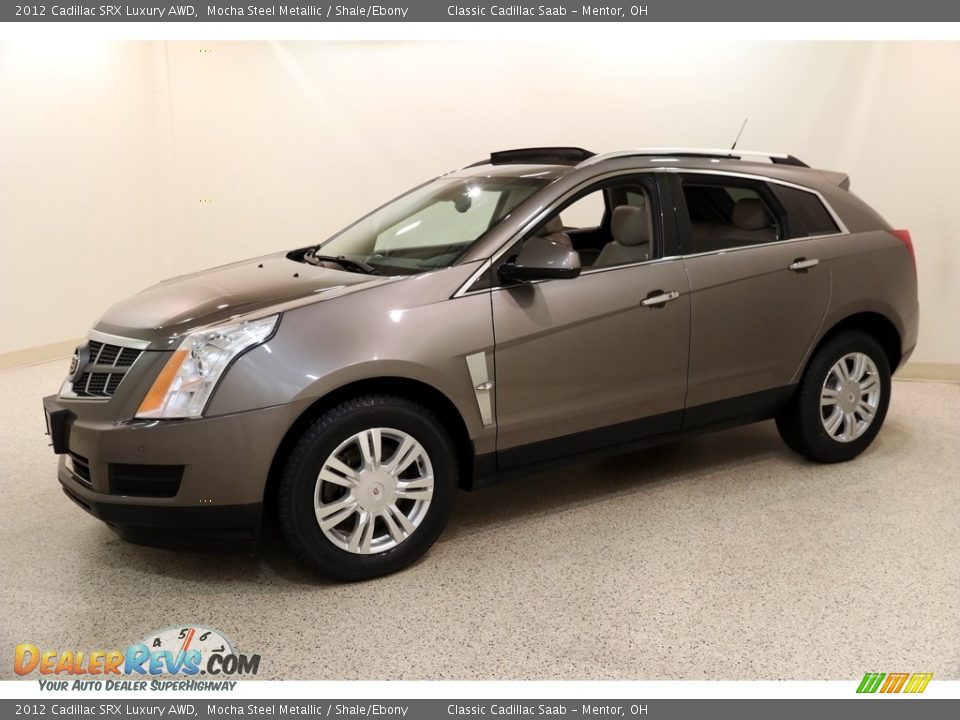 2012 Cadillac SRX Luxury AWD Mocha Steel Metallic / Shale/Ebony Photo #3