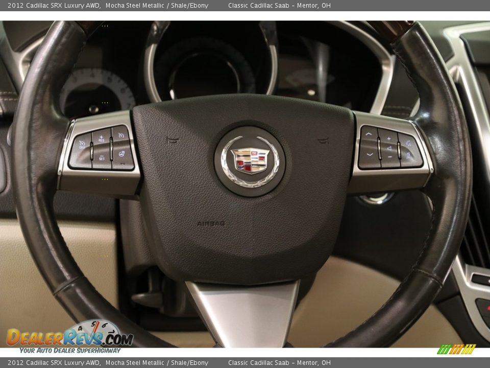 2012 Cadillac SRX Luxury AWD Mocha Steel Metallic / Shale/Ebony Photo #7