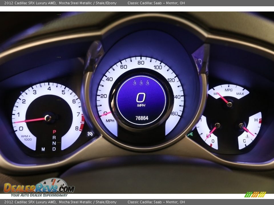 2012 Cadillac SRX Luxury AWD Mocha Steel Metallic / Shale/Ebony Photo #8