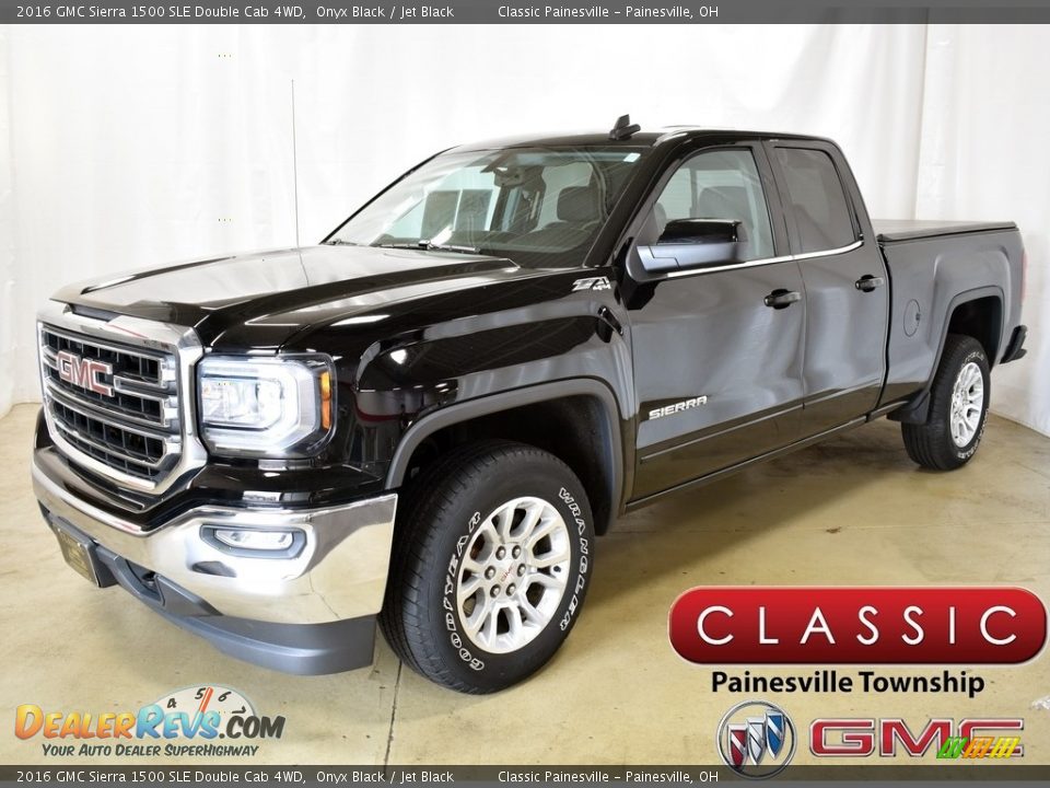 2016 GMC Sierra 1500 SLE Double Cab 4WD Onyx Black / Jet Black Photo #1