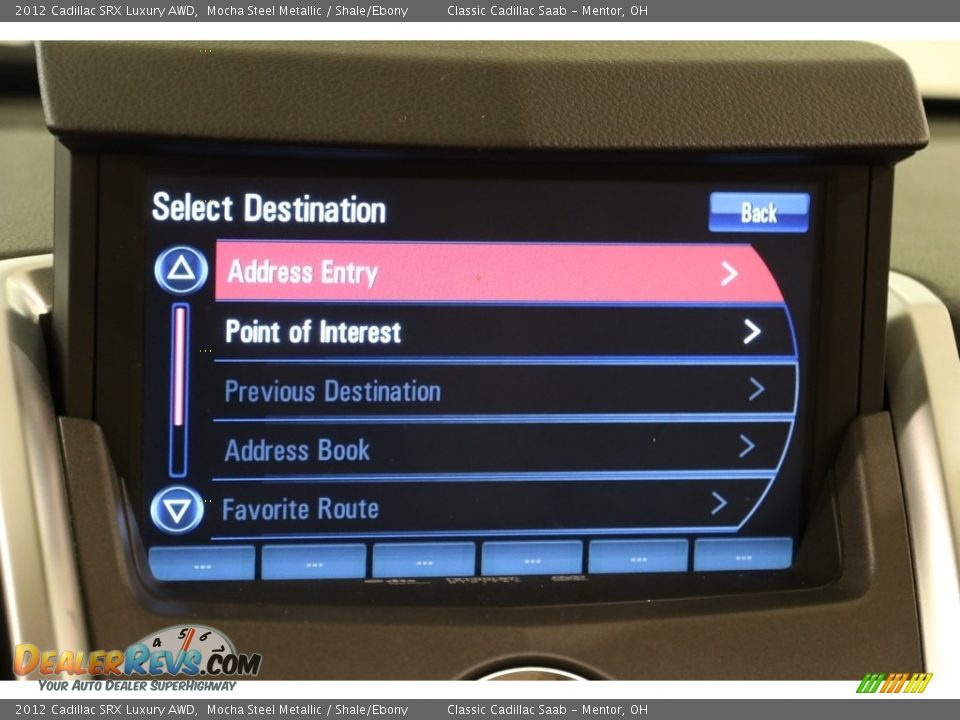 2012 Cadillac SRX Luxury AWD Mocha Steel Metallic / Shale/Ebony Photo #12