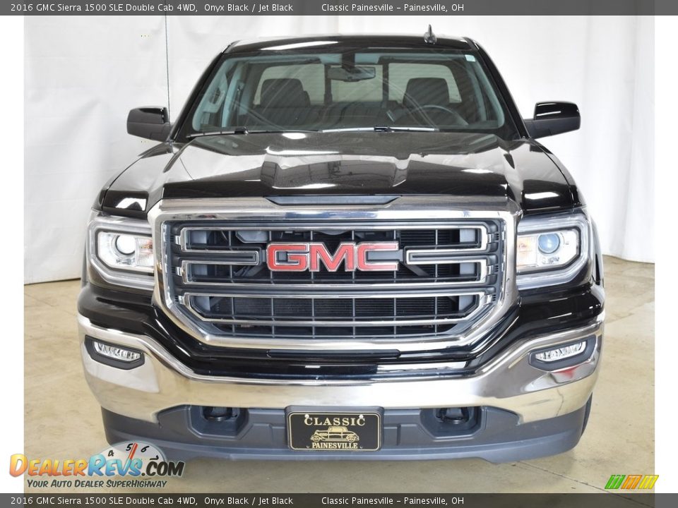 2016 GMC Sierra 1500 SLE Double Cab 4WD Onyx Black / Jet Black Photo #4
