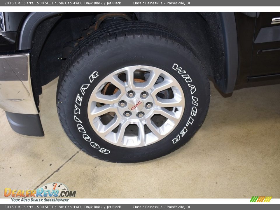 2016 GMC Sierra 1500 SLE Double Cab 4WD Onyx Black / Jet Black Photo #5
