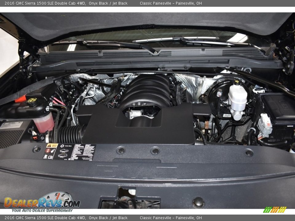 2016 GMC Sierra 1500 SLE Double Cab 4WD Onyx Black / Jet Black Photo #6