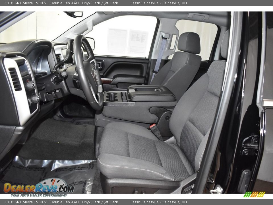 2016 GMC Sierra 1500 SLE Double Cab 4WD Onyx Black / Jet Black Photo #7