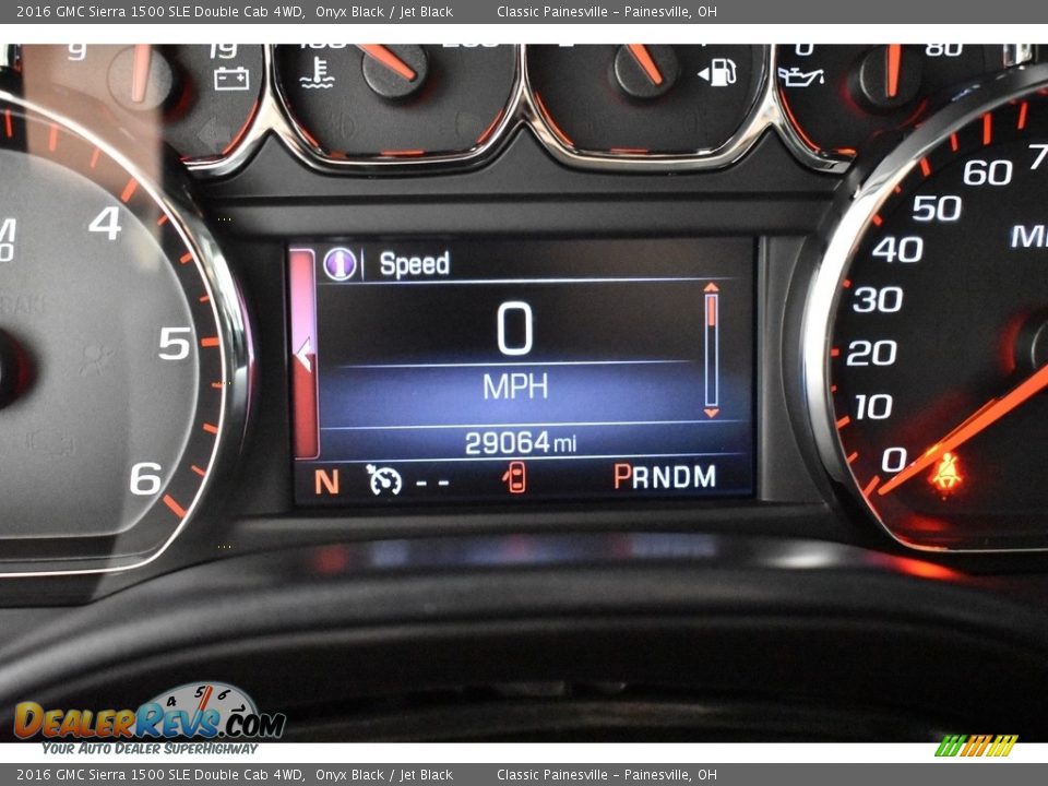 2016 GMC Sierra 1500 SLE Double Cab 4WD Onyx Black / Jet Black Photo #14