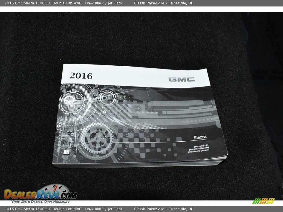 2016 GMC Sierra 1500 SLE Double Cab 4WD Onyx Black / Jet Black Photo #15