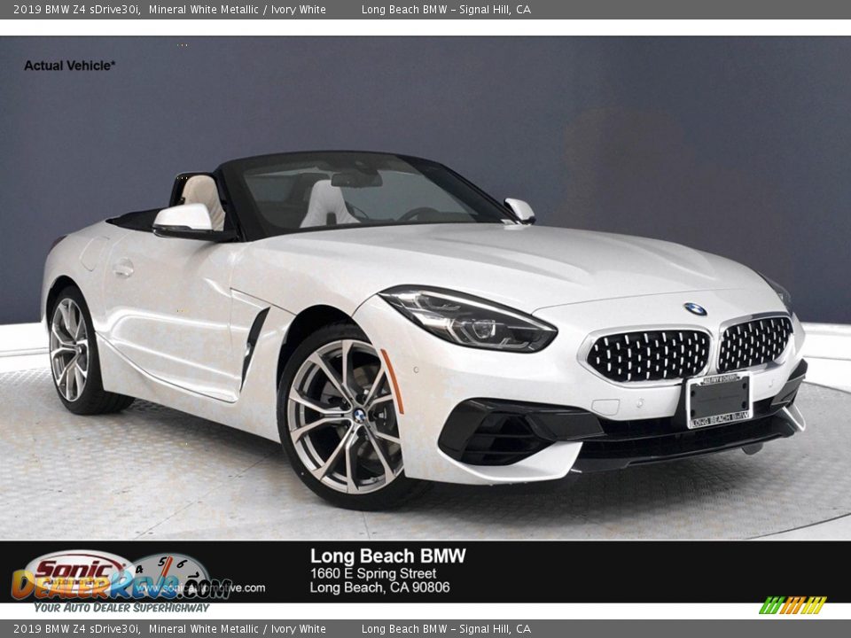 2019 BMW Z4 sDrive30i Mineral White Metallic / Ivory White Photo #1