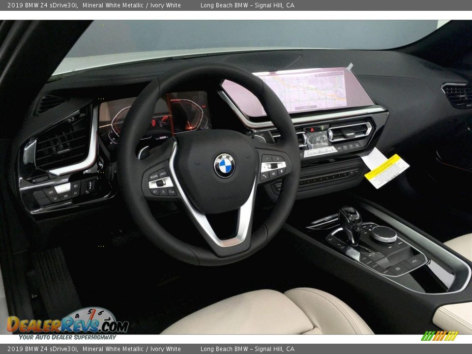 2019 BMW Z4 sDrive30i Mineral White Metallic / Ivory White Photo #6