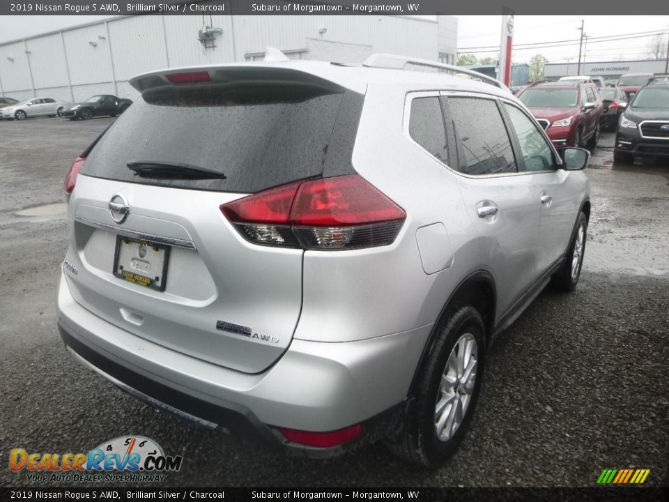 2019 Nissan Rogue S AWD Brilliant Silver / Charcoal Photo #3