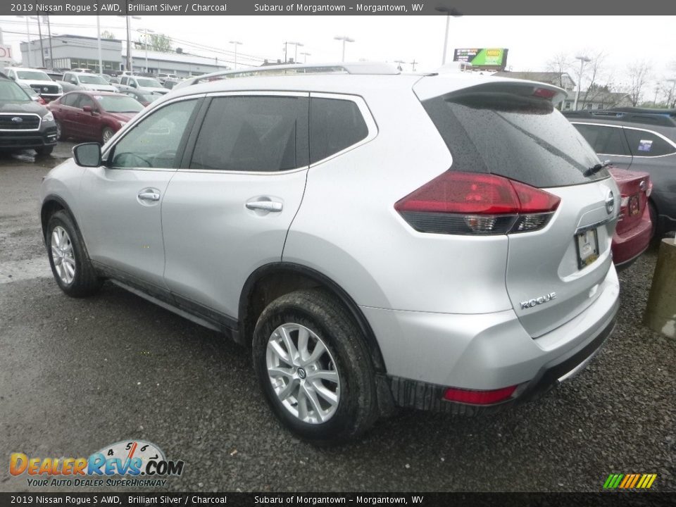 2019 Nissan Rogue S AWD Brilliant Silver / Charcoal Photo #4