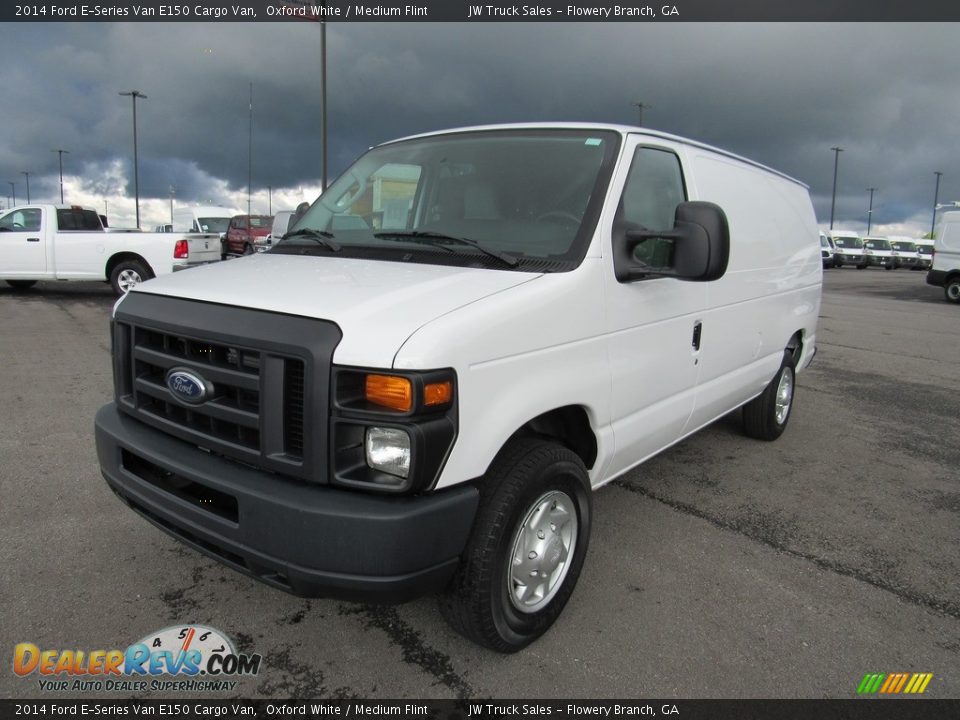 2014 Ford E-Series Van E150 Cargo Van Oxford White / Medium Flint Photo #1