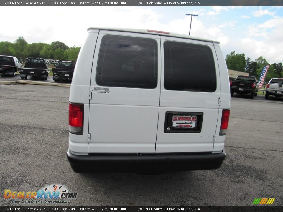 2014 Ford E-Series Van E150 Cargo Van Oxford White / Medium Flint Photo #4