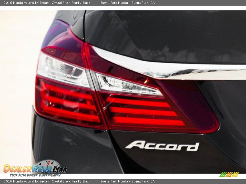 2016 Honda Accord LX Sedan Crystal Black Pearl / Black Photo #12