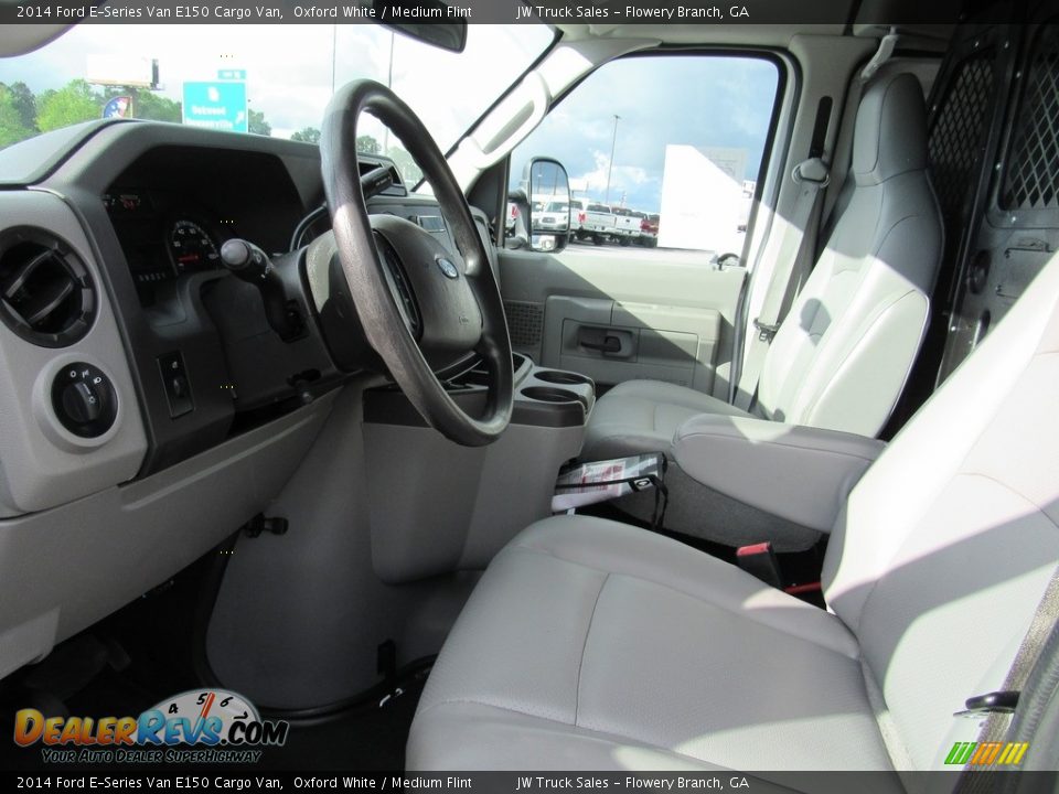 2014 Ford E-Series Van E150 Cargo Van Oxford White / Medium Flint Photo #21