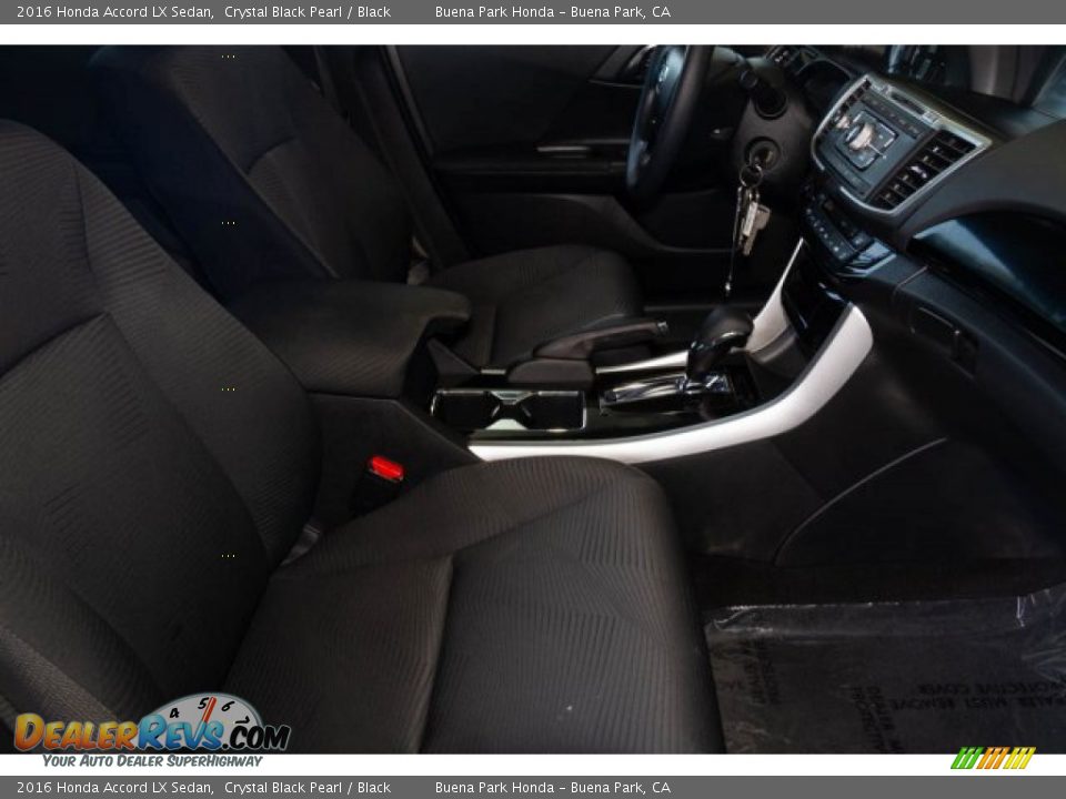 2016 Honda Accord LX Sedan Crystal Black Pearl / Black Photo #22